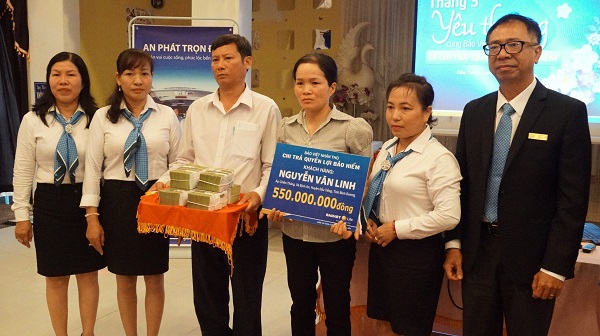 Công ty Bảo Việt nhân thọ Tây Ninh: Chi trả hơn nửa tỷ đồng cho khách hàng